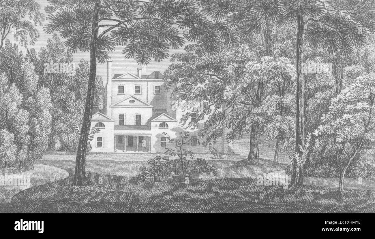 S : Enfield Chase Lodge : Mddx Enfield : Hughson Laver, ancien 1805 Banque D'Images