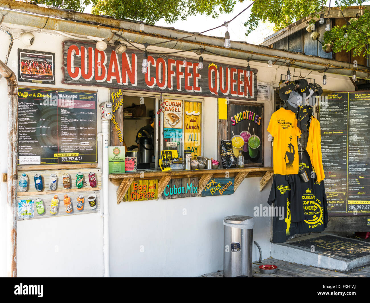 Fast Food cubain Shoppe. Key West. La Floride. USA Banque D'Images