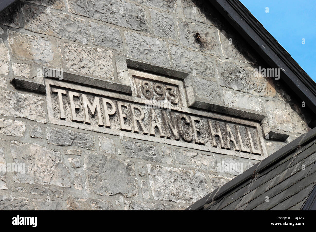 Temperance Hall Brora Banque D'Images