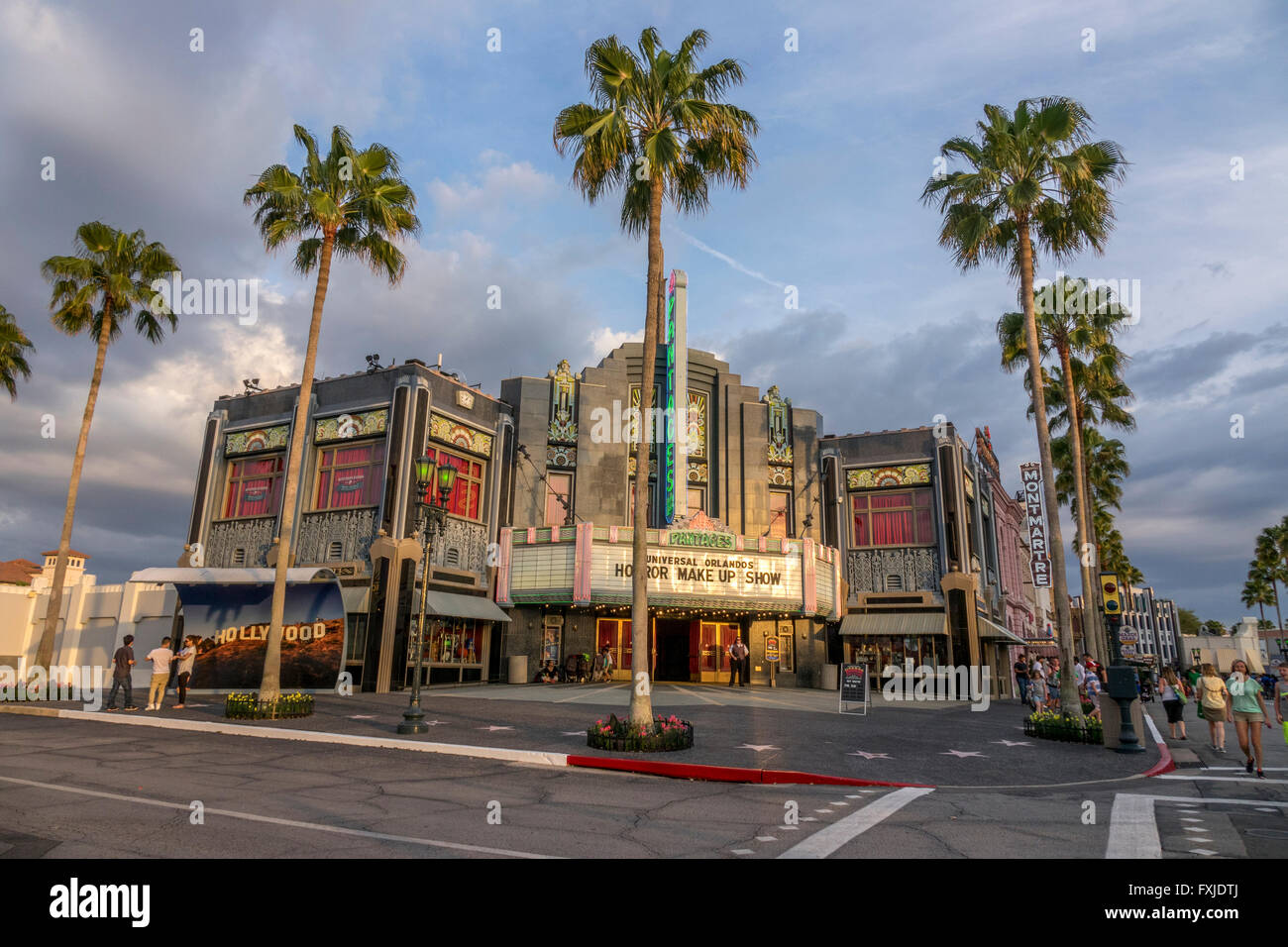 Cinéma Art Déco Bâtiment à Universal Studios Orlando en Floride Banque D'Images