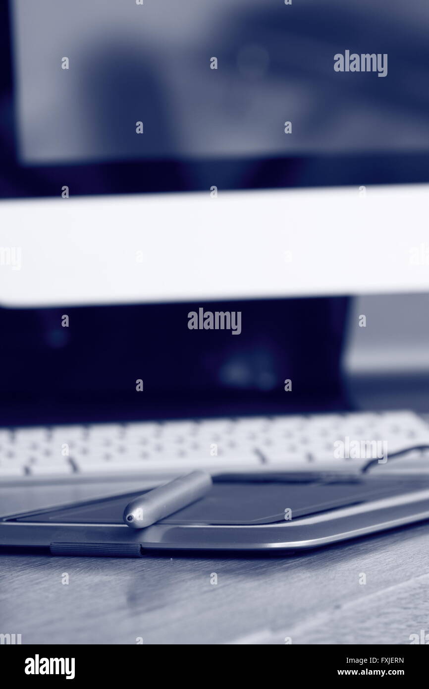 Ordinateur tablette graphique Banque D'Images