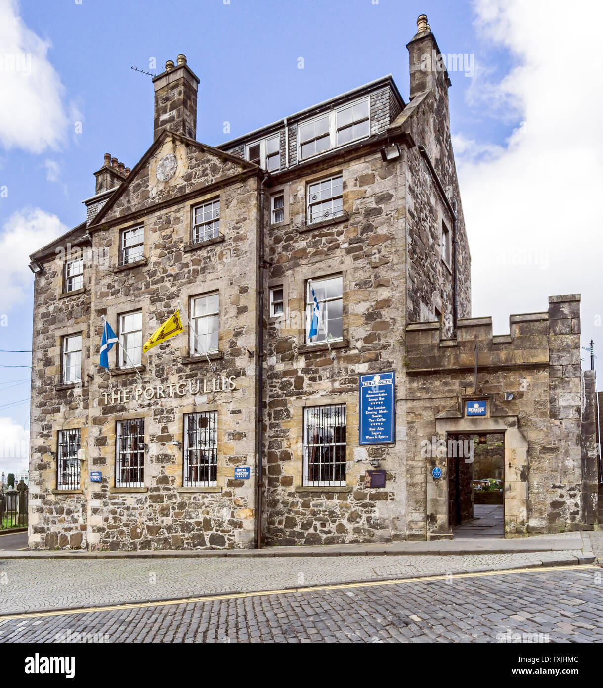 La herse Hôtel Castle Wynd près de Stirling Castle en Ecosse Stirling Banque D'Images