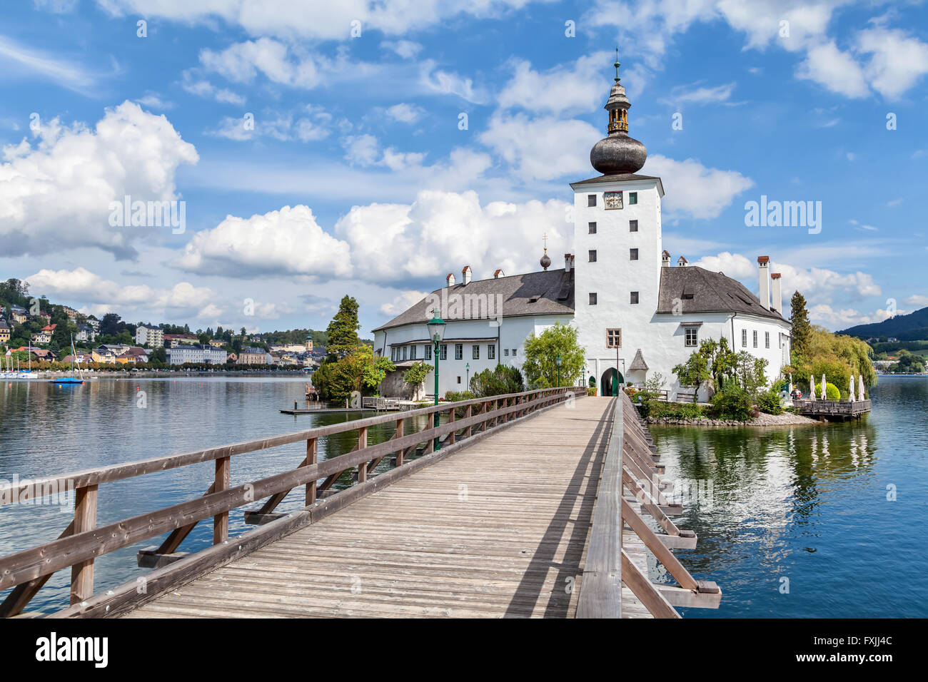 Schloss Ort sur le lac Traunsee près de Gmunden, Autriche Banque D'Images