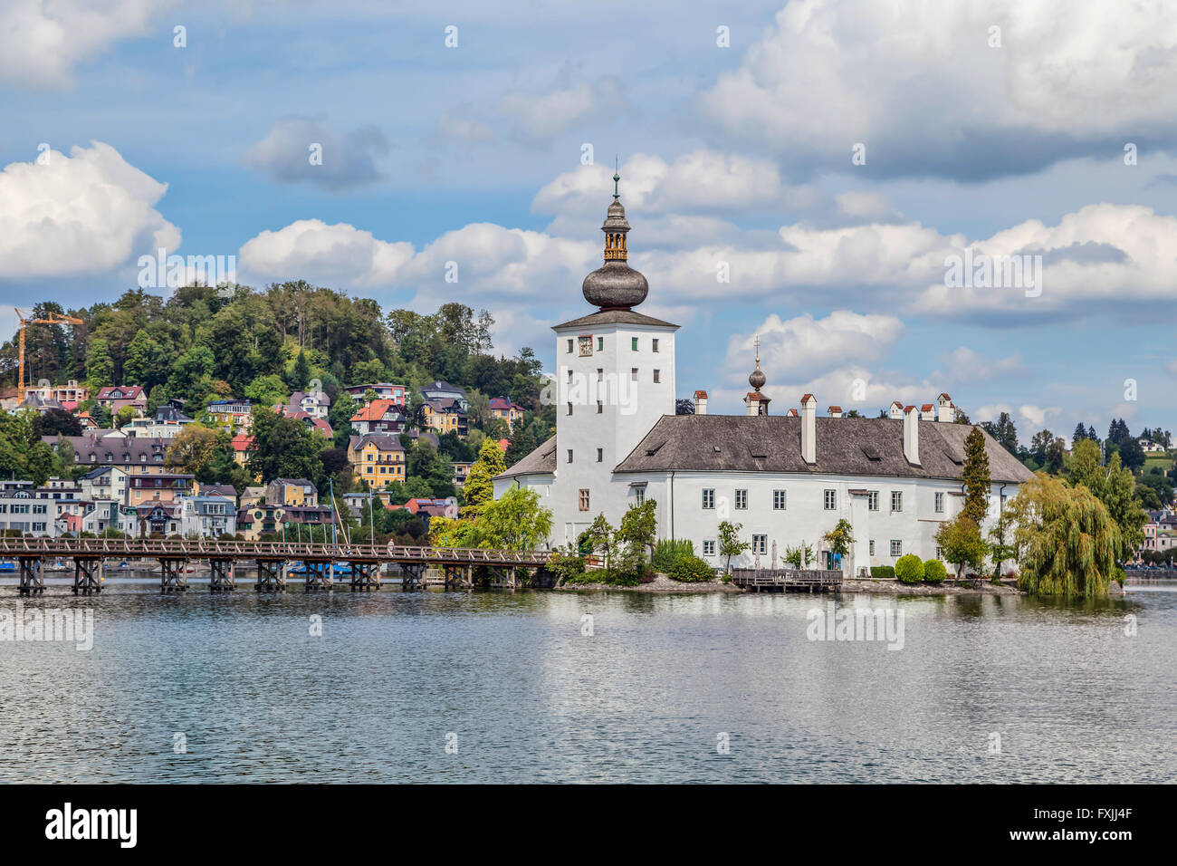 Schloss Ort sur le lac Traunsee près de Gmunden, Autriche Banque D'Images