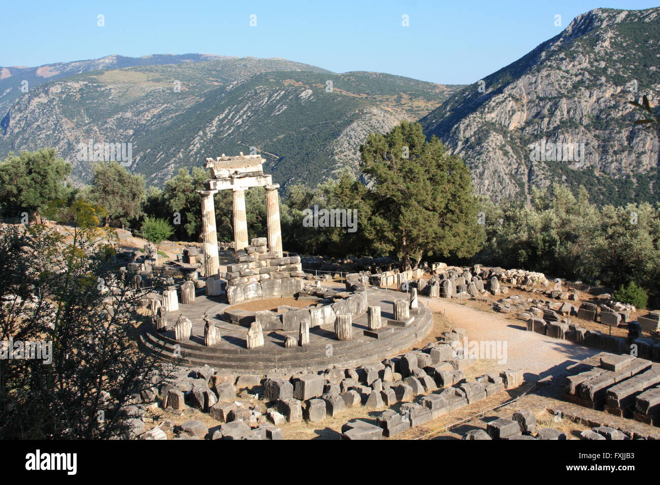 La Tholos de Delphes, un site archéologique de Delphes, Grèce Banque D'Images