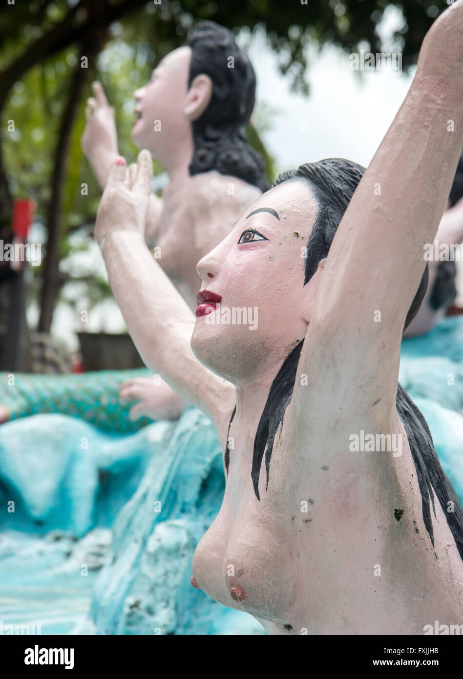 Des statues de mermaid (sirène) Banque D'Images