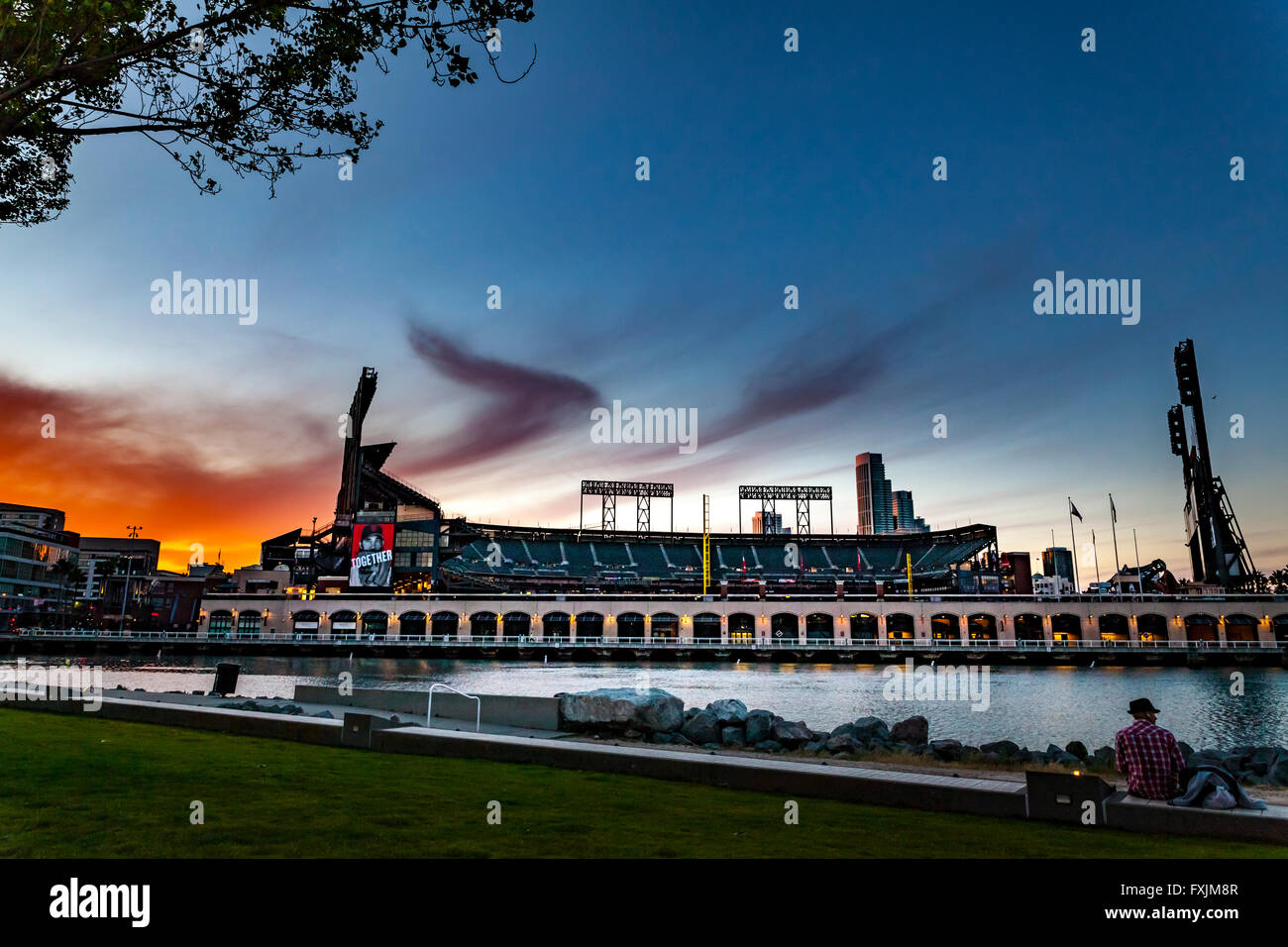 AT&T Park à San Francisco Californie accueil de l'équipe de baseball des Giants Banque D'Images