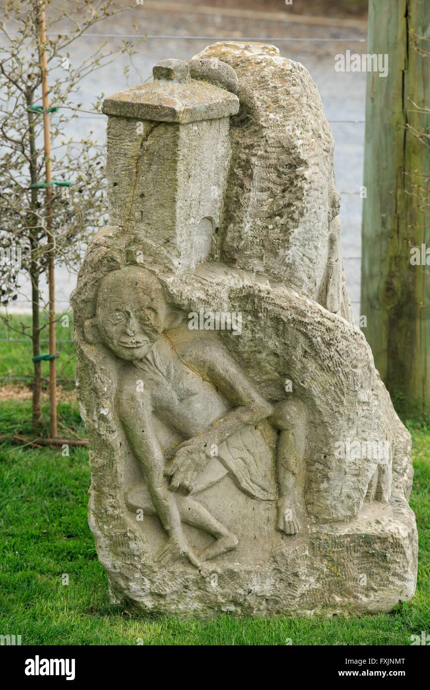 Hobbiton, près de Matamata sur l'île nord de la Nouvelle-Zélande, est l'accueil du film ensemble utilisé dans la série de film seigneur des Ri Banque D'Images