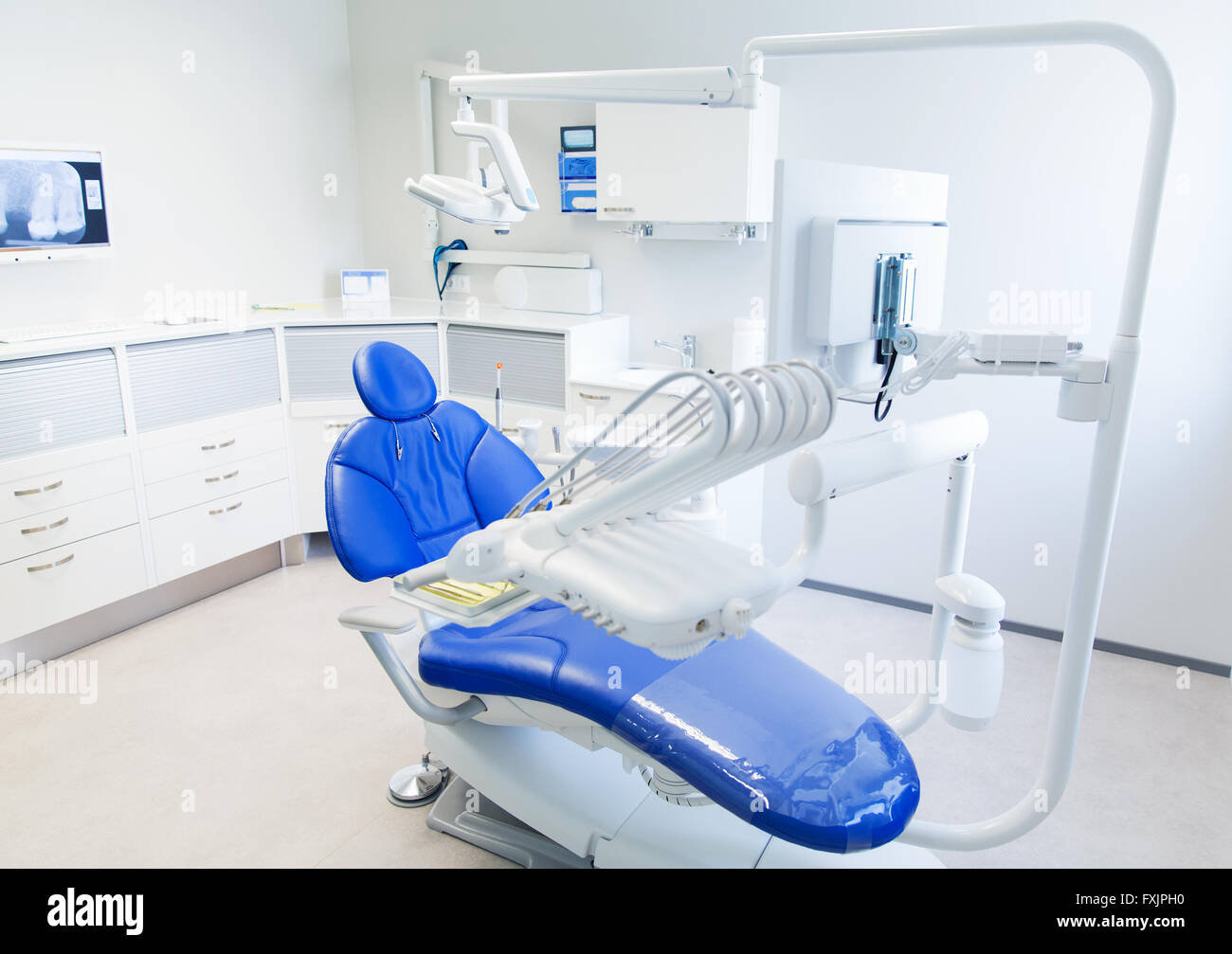 Intérieur de la nouvelle clinique dentaire moderne office Banque D'Images