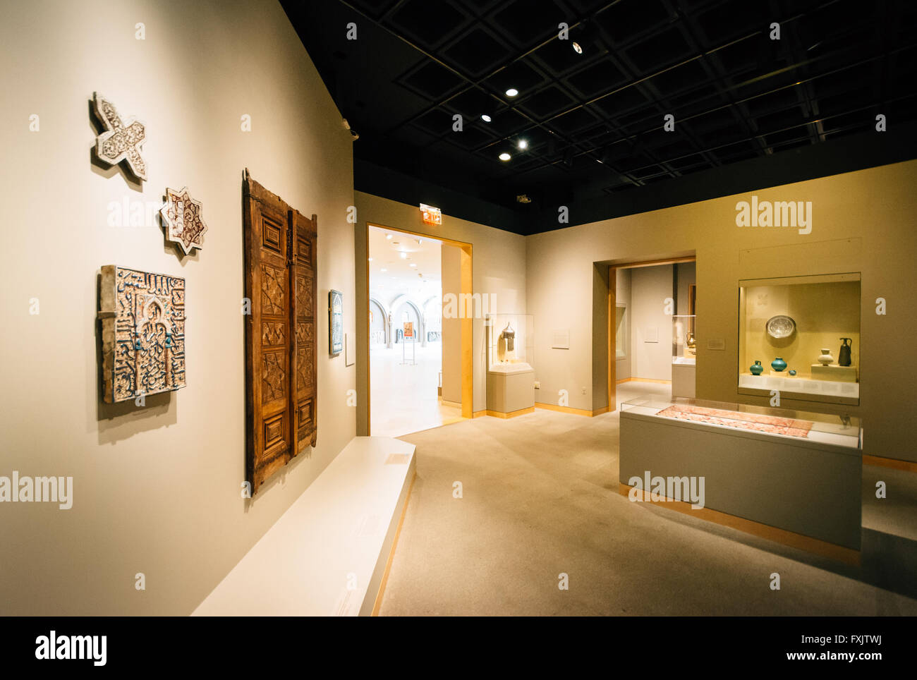 Intérieur de la Walter's Art Museum, à Mount Vernon, Baltimore, Maryland. Banque D'Images