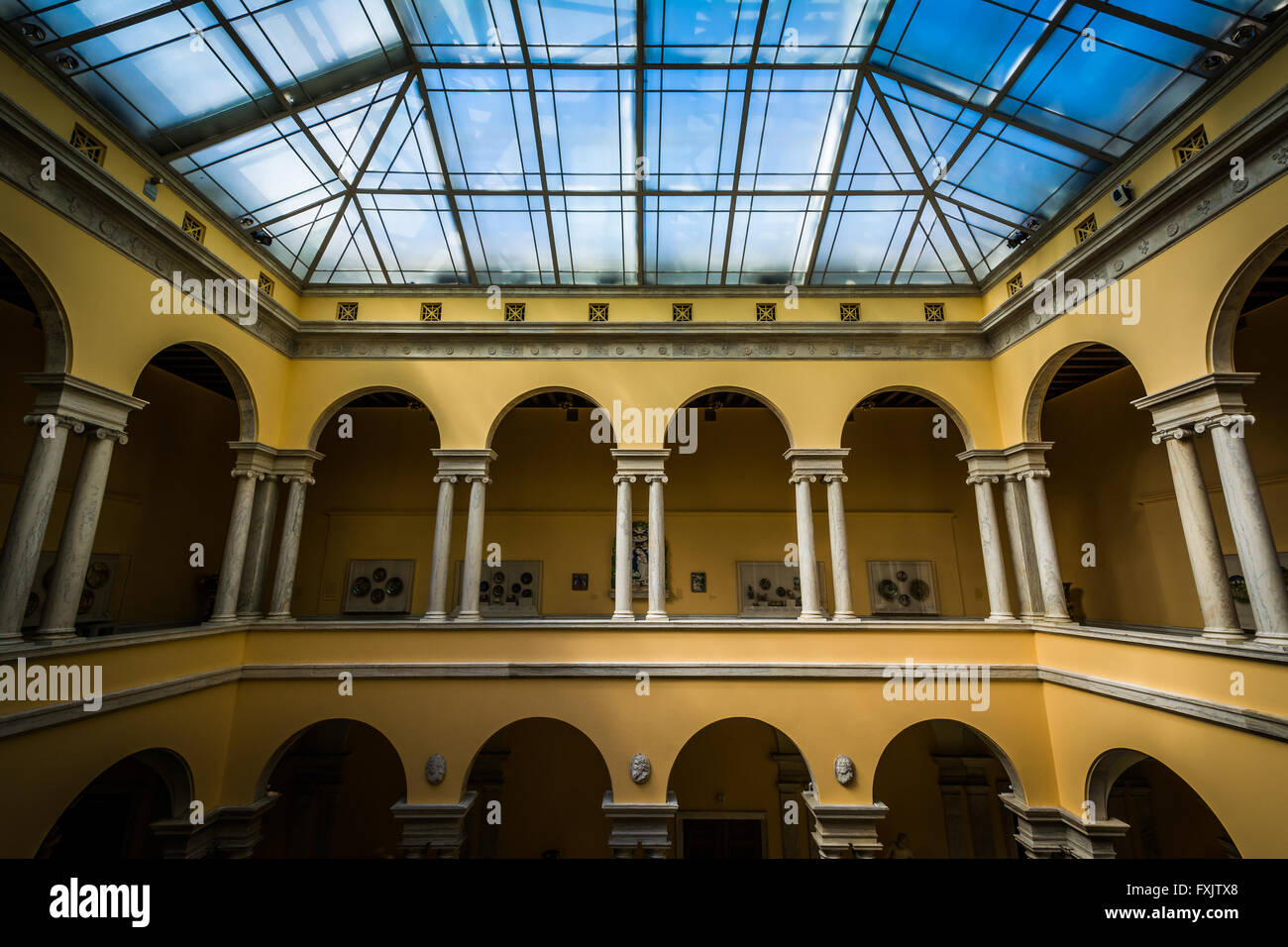 Intérieur de la Walter's Art Museum, à Mount Vernon, Baltimore, Maryland. Banque D'Images