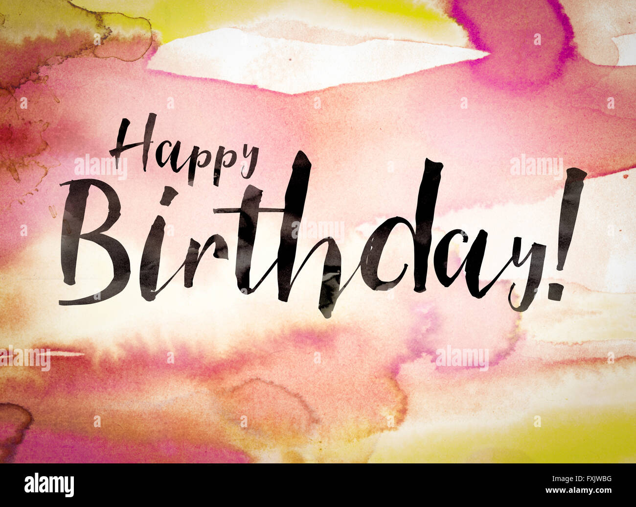 Le Mot Happy Birthday Ecrit En Peinture Noire Sur Un Arriere Plan Colore Lave A L Aquarelle Photo Stock Alamy Le Mot Happy Birthday Ecrit En Peinture Noire Sur Un Arriere Plan Colore Lave A L Aquarelle Photo Stock Alamy