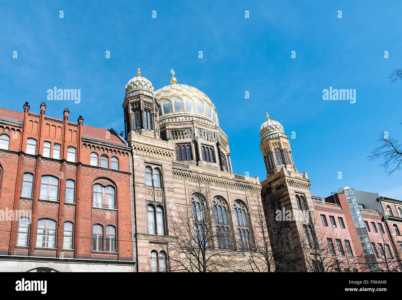 L'étonnante nouvelle synagogue de Berlin, Allemagne Banque D'Images