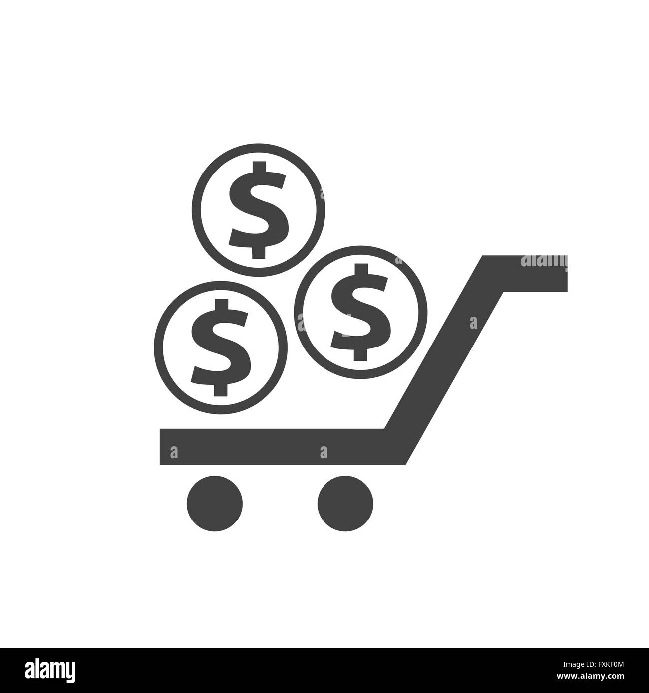 icône d’argent Illustration de Vecteur