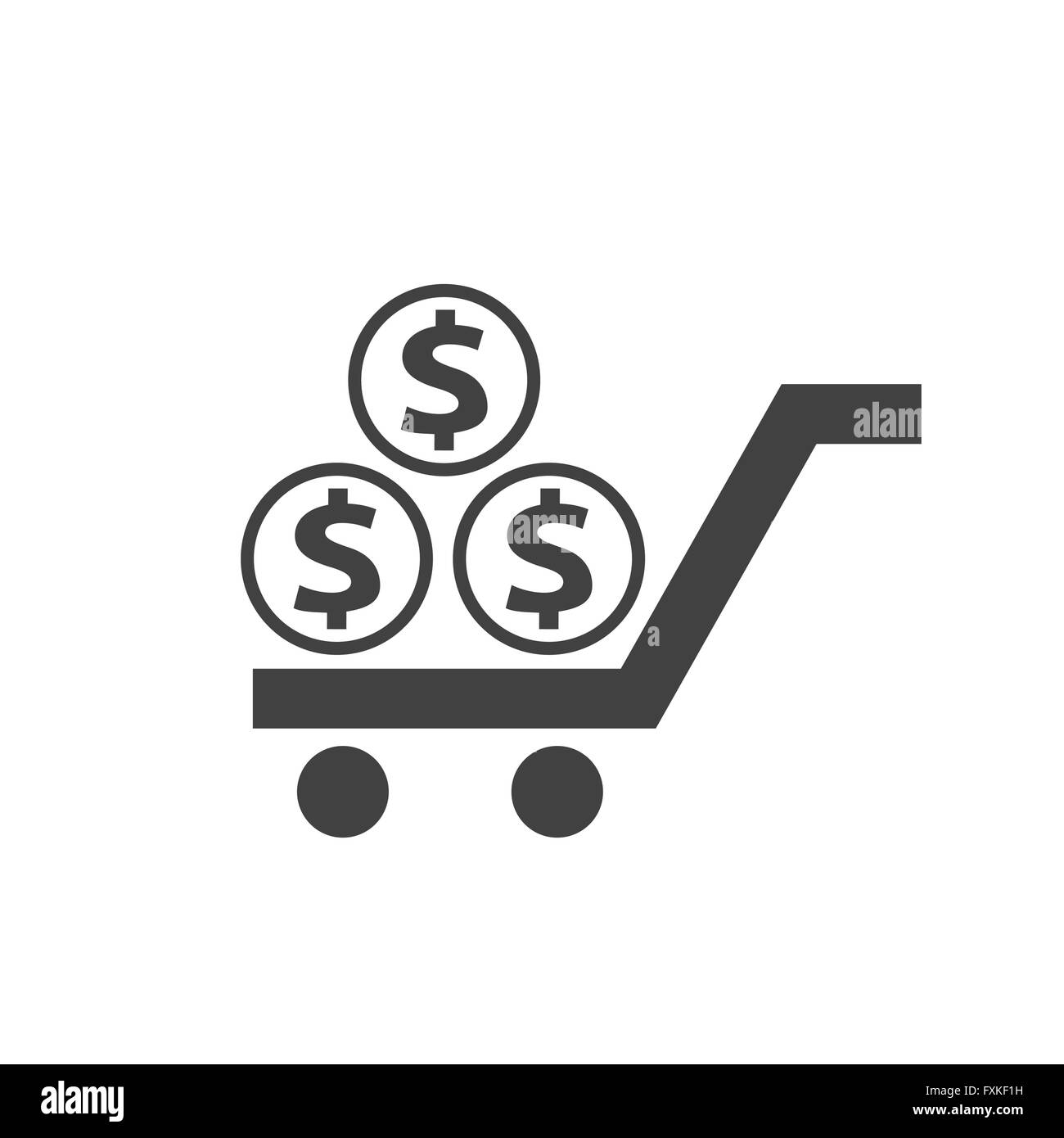 icône d’argent Illustration de Vecteur