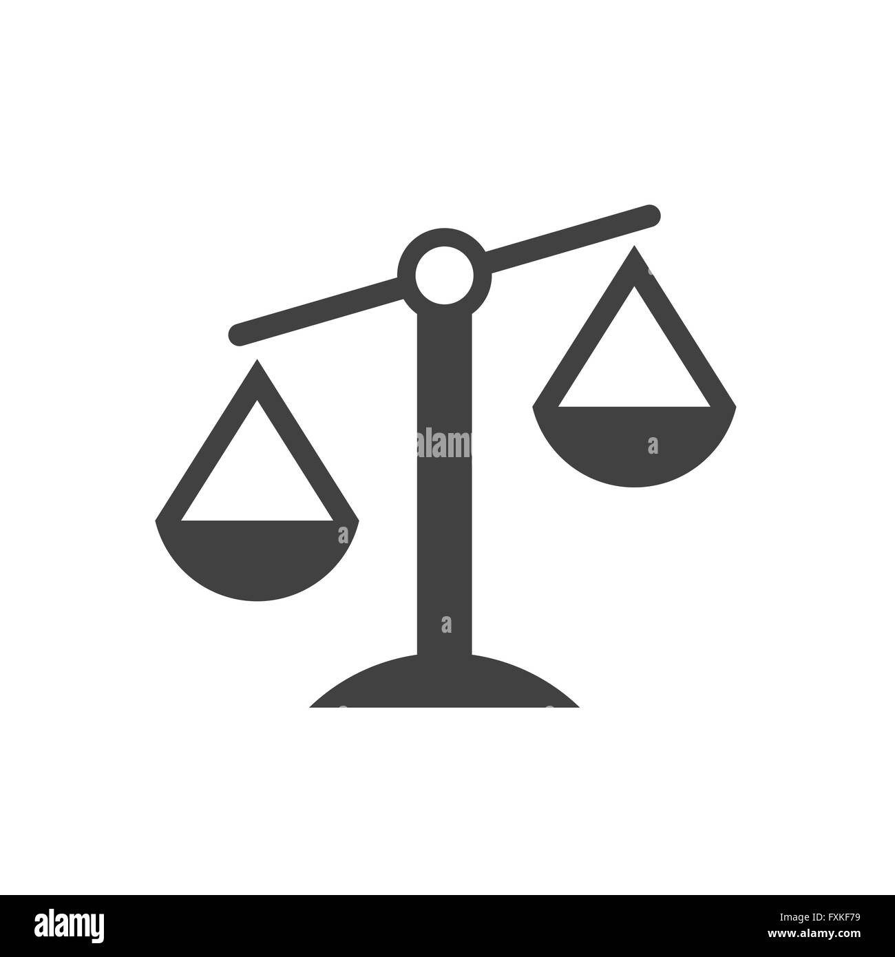 L'icône des échelles de la justice Illustration de Vecteur
