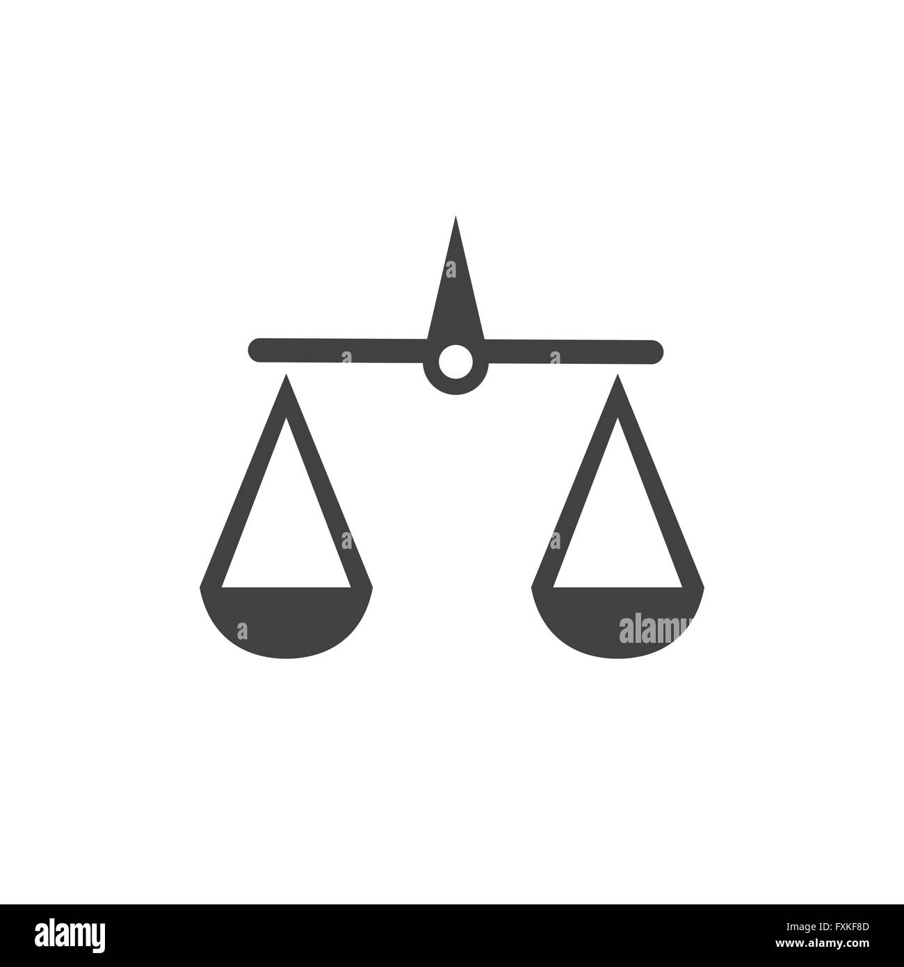 L'icône des échelles de la justice Illustration de Vecteur