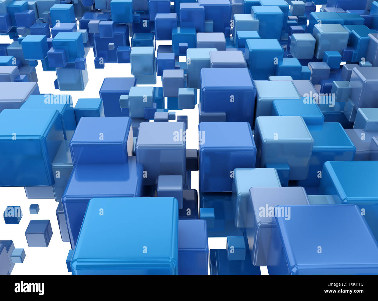 Résumé fond de blocs 3d Banque D'Images