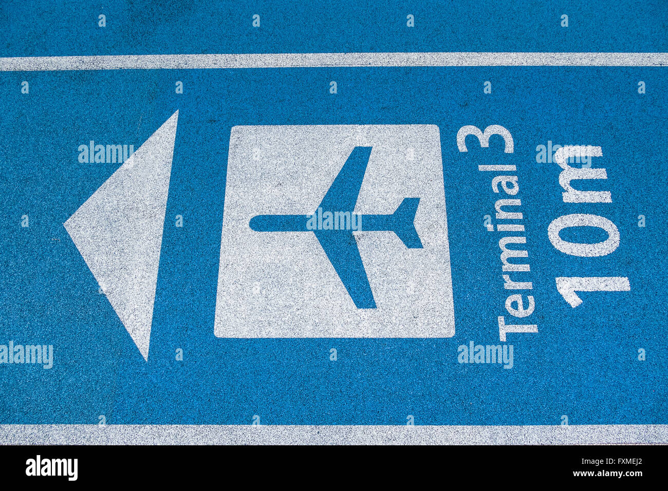 L'affichage pour le Terminal 3 de l'aéroport de Narita au Japon Banque D'Images