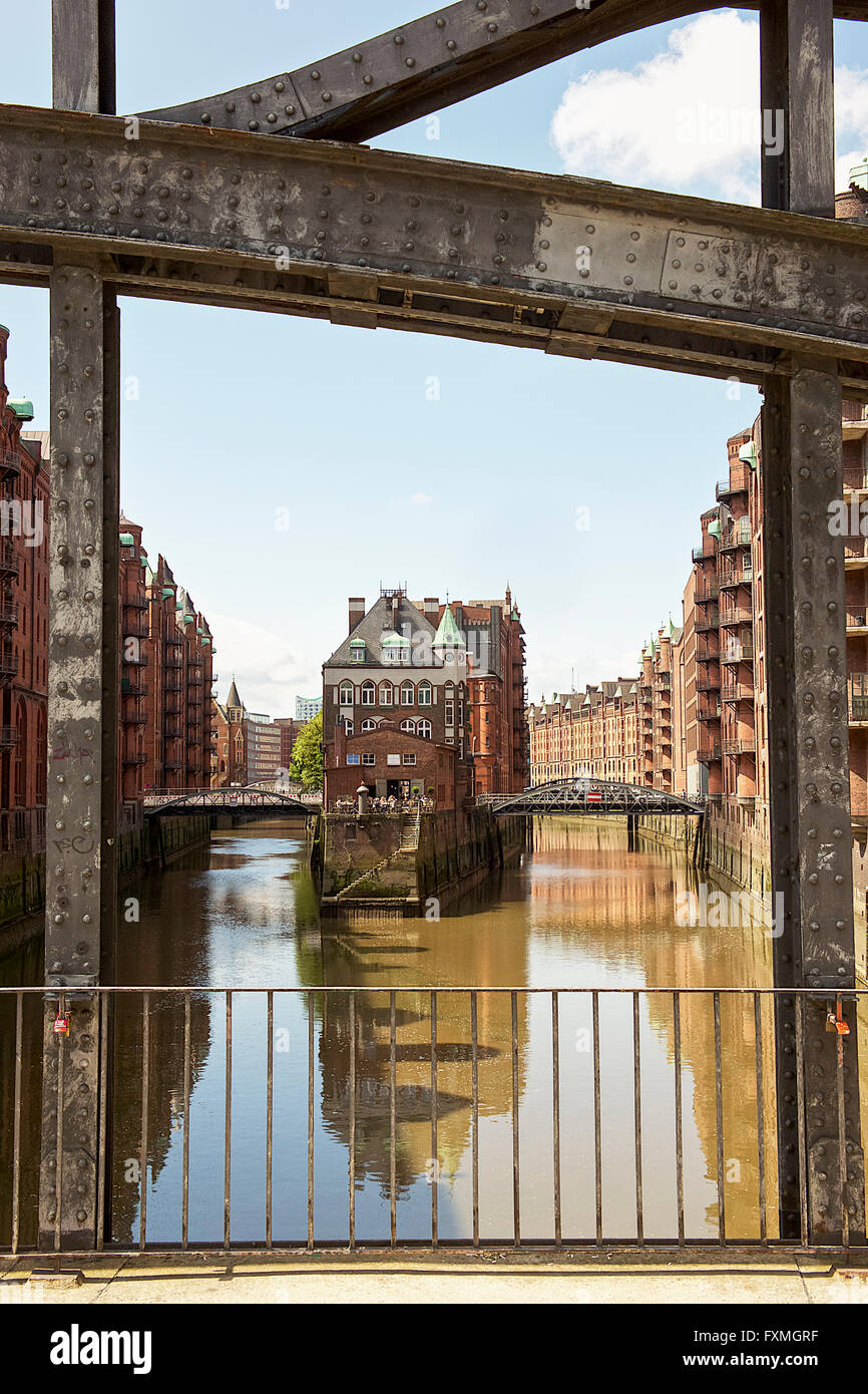 Quartier des entrepôts de Speicherstadt,, Hambourg, Allemagne Banque D'Images