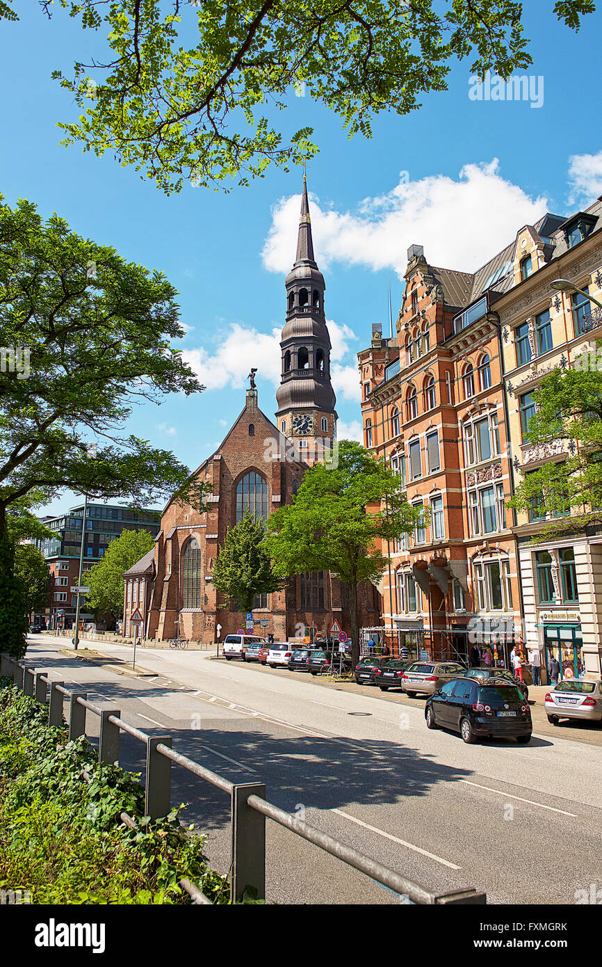 L'église de St Catherine, Hambourg, Allemagne Banque D'Images