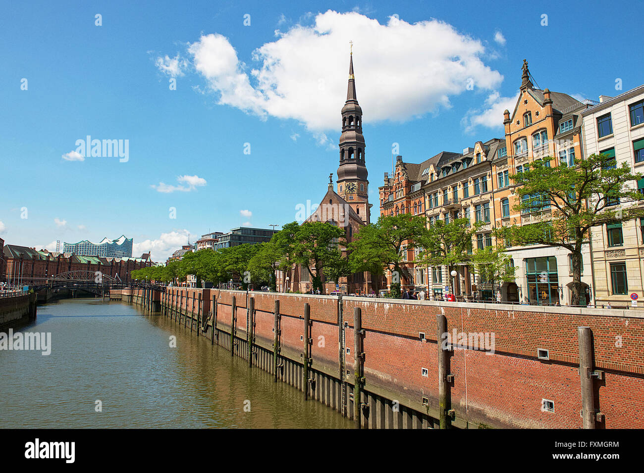 L'église de St Catherine, Hambourg, Allemagne Banque D'Images
