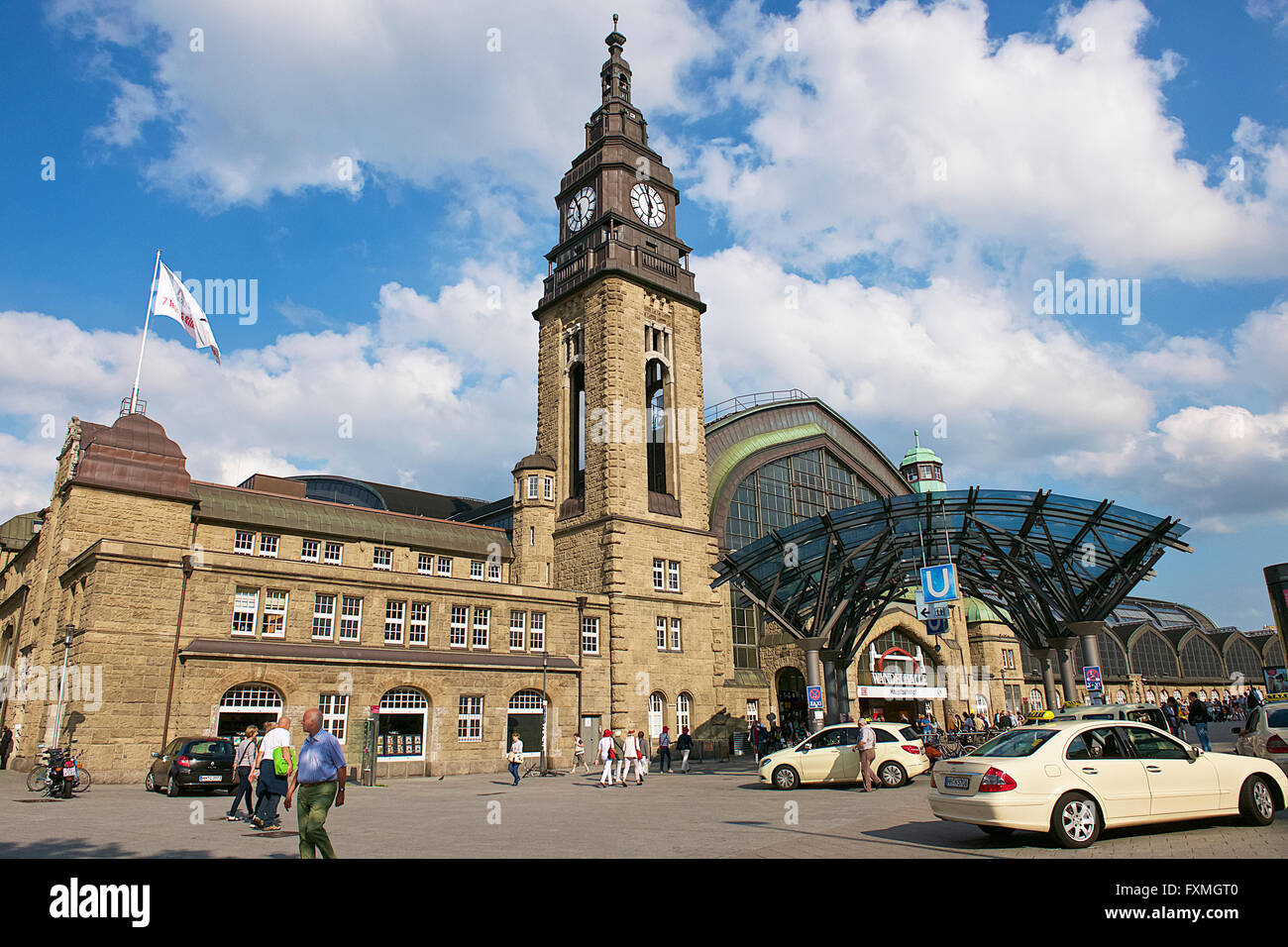 La gare centrale de Hambourg, Hambourg, Allemagne Banque D'Images