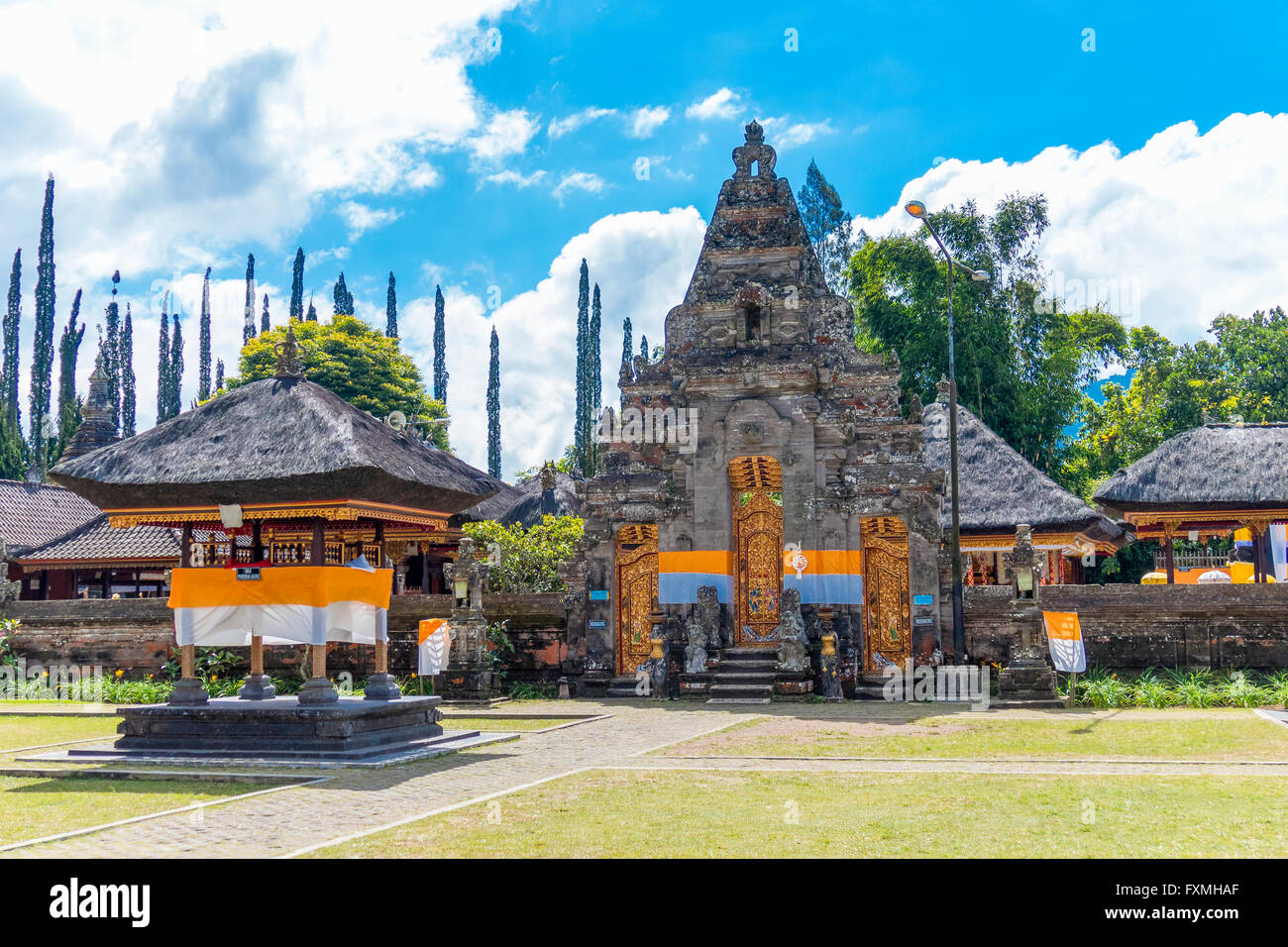 Pura Ulun Danu Bratan, Bedugul, Bali, Indonésie Banque D'Images