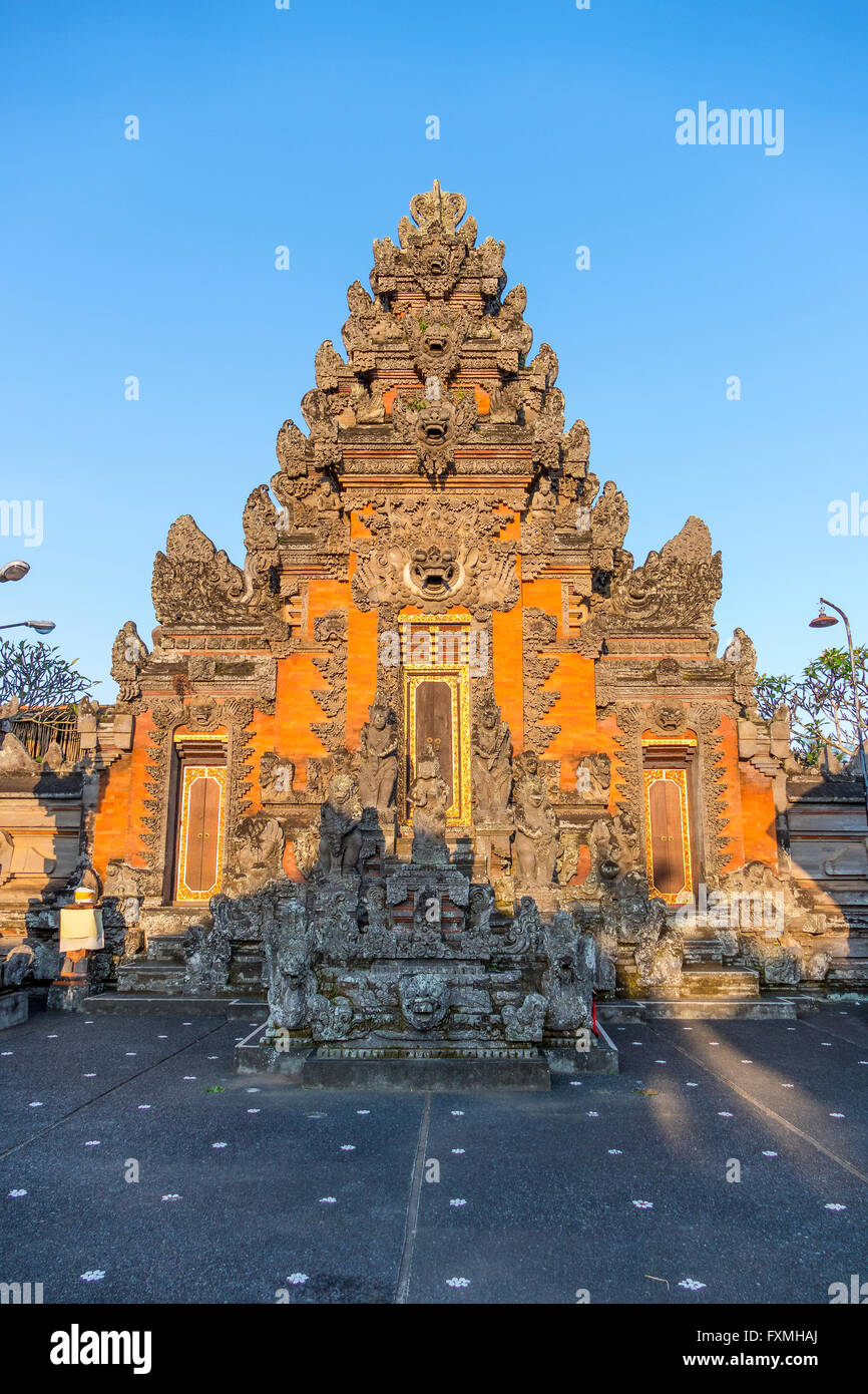 L'architecture traditionnelle de Bali, Ubud, Bali, Indonésie Banque D'Images