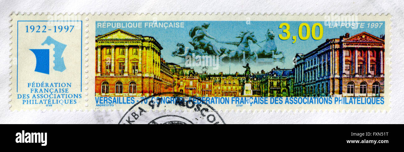 France, 1997, timbre poste, Banque D'Images