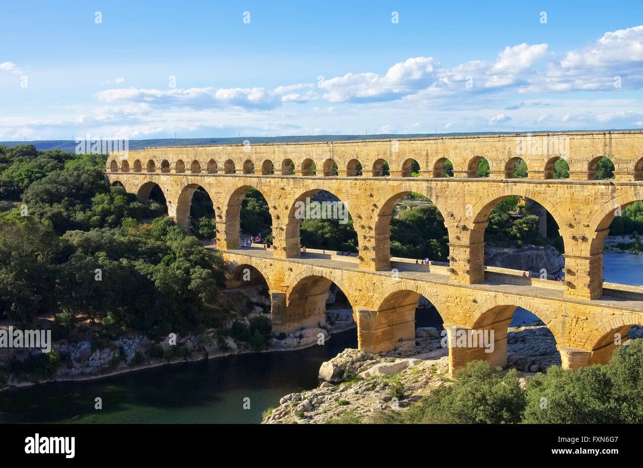 Pont du Gard 32 Banque D'Images