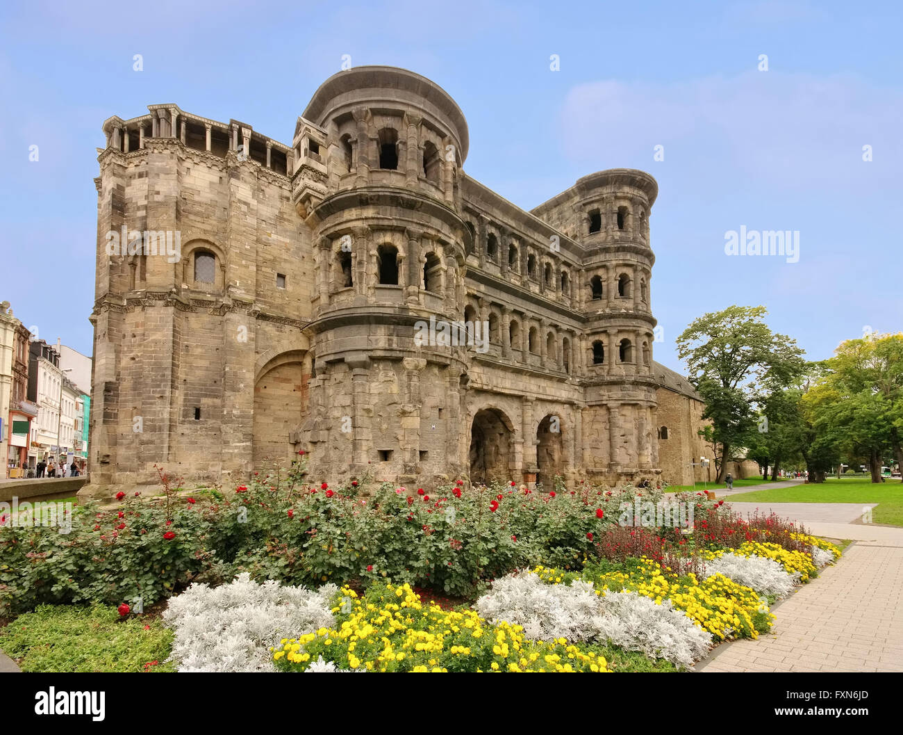 Porta Nigra de Trèves 03 Banque D'Images