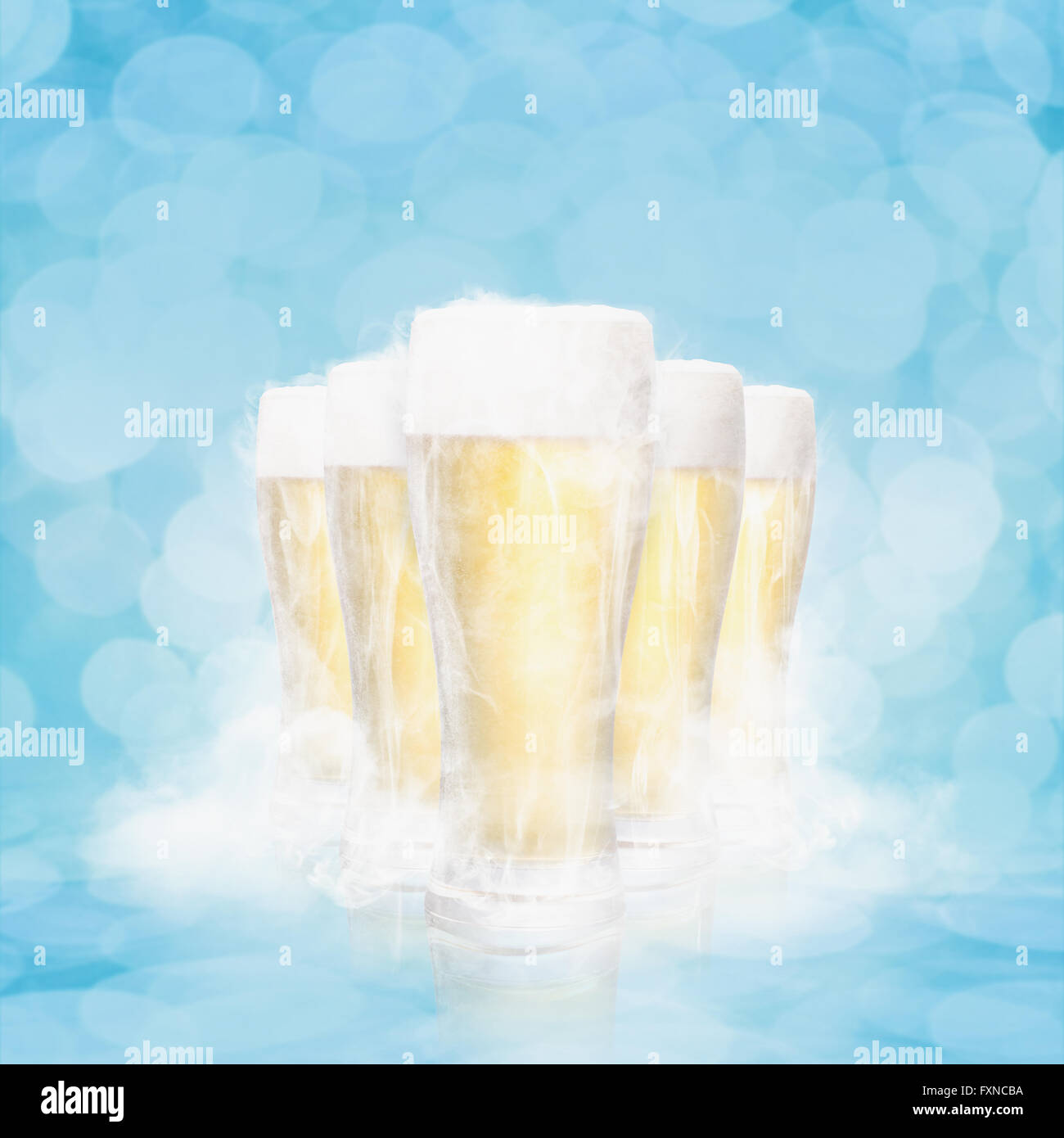Chopes à bière Banque D'Images