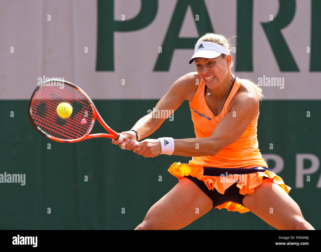 Angelique Kerber (GER), Open de France 2015 Grand Slam Tennis Turnier, Paris, France Banque D'Images