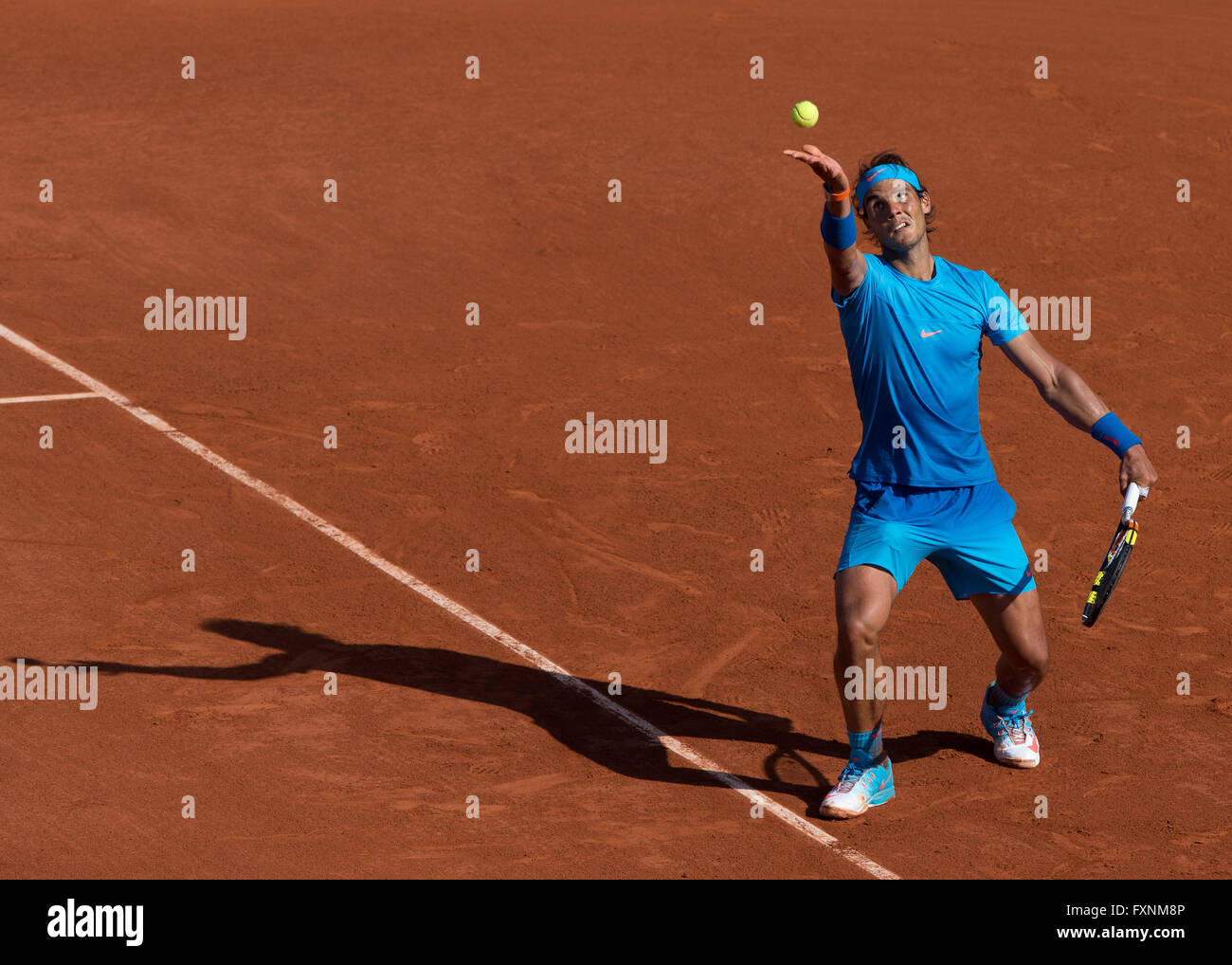 Rafael Nadal, ESP, Open de France 2015, Grand Chelem Tennis Turnier, Roland Garros, Paris, Frankreich Banque D'Images