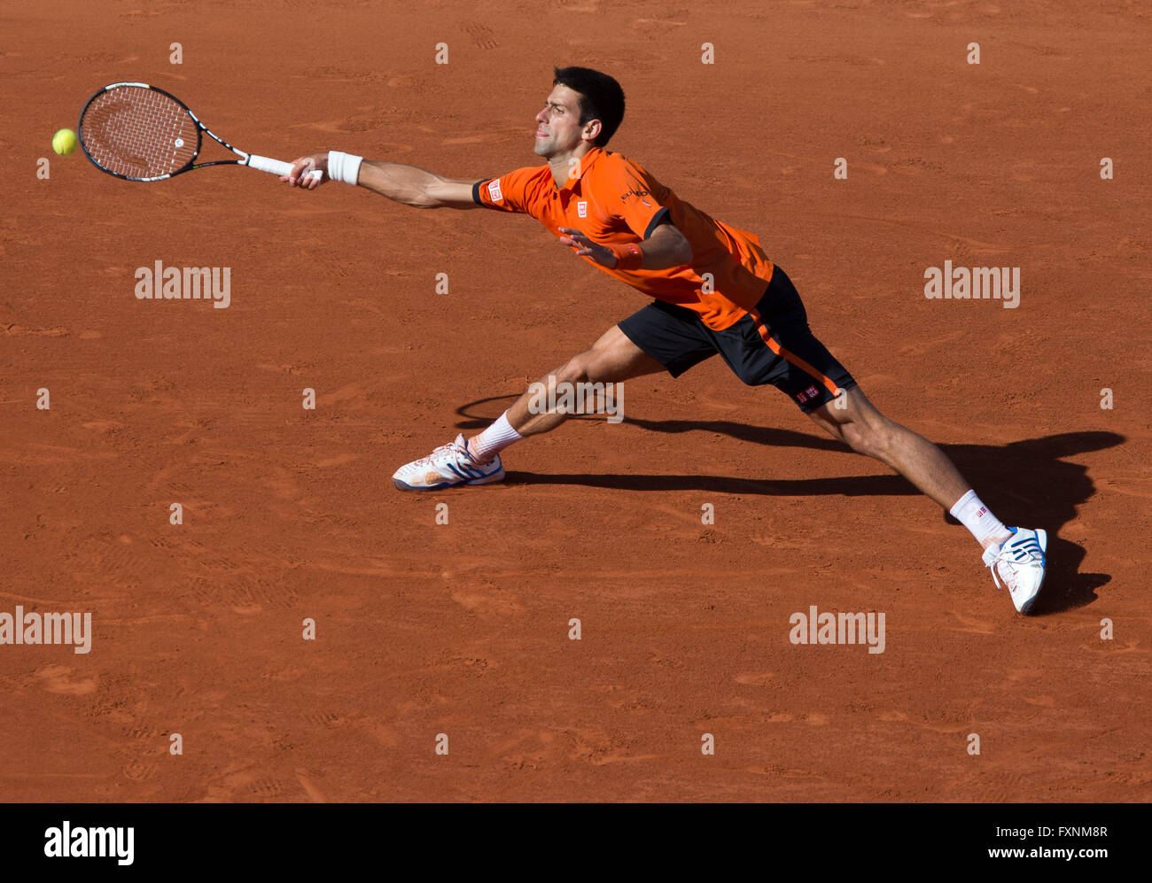 Novak Djokovic (SRB), Open de France 2015, Grand Chelem Tennis Turnier à Roland Garros, Paris, France Banque D'Images
