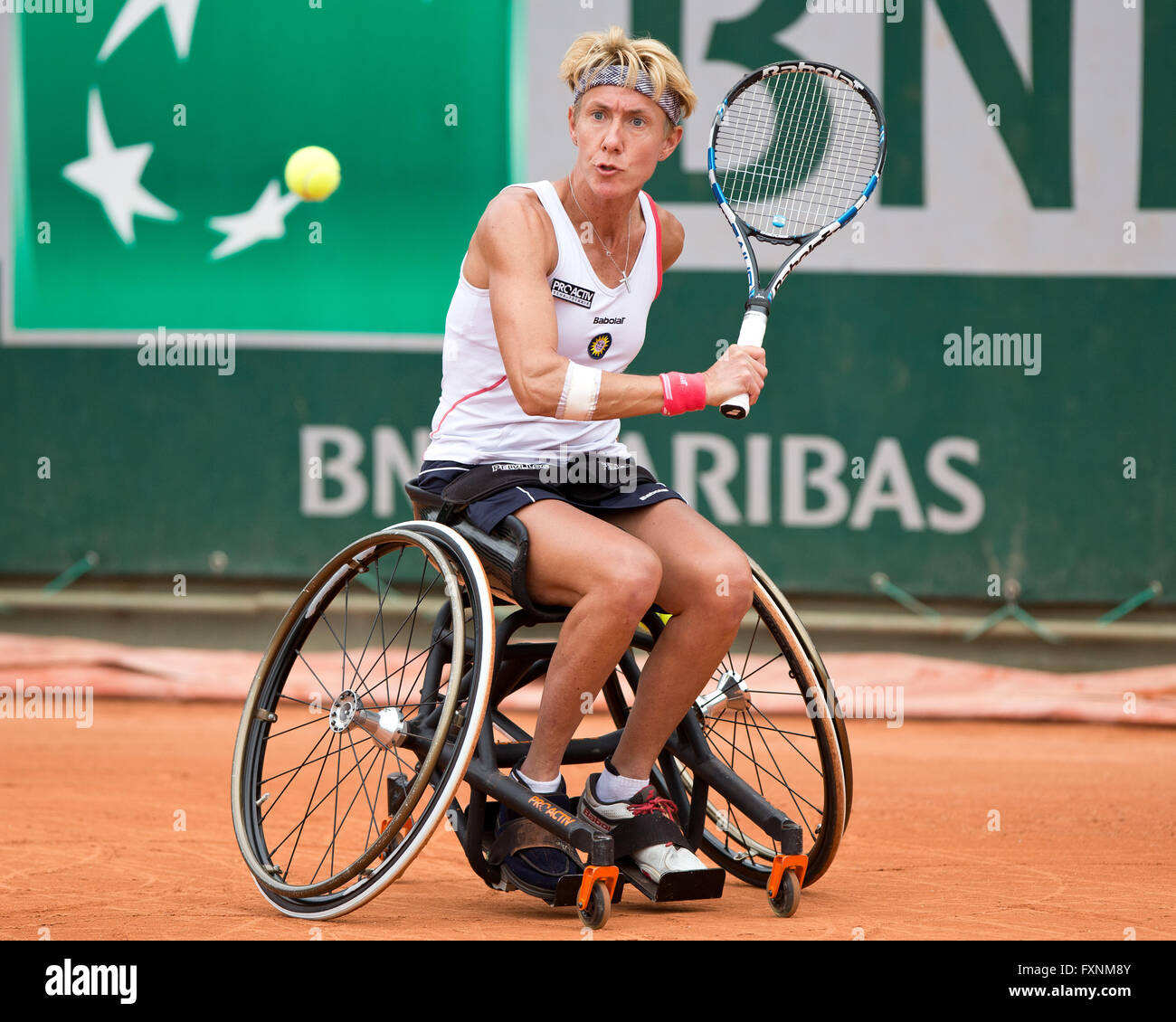 Sabine Ellerbrock, GER, Open de France 2015, Grand Chelem Tennis Turnier, Roland Garros, Paris, Frankreich Banque D'Images
