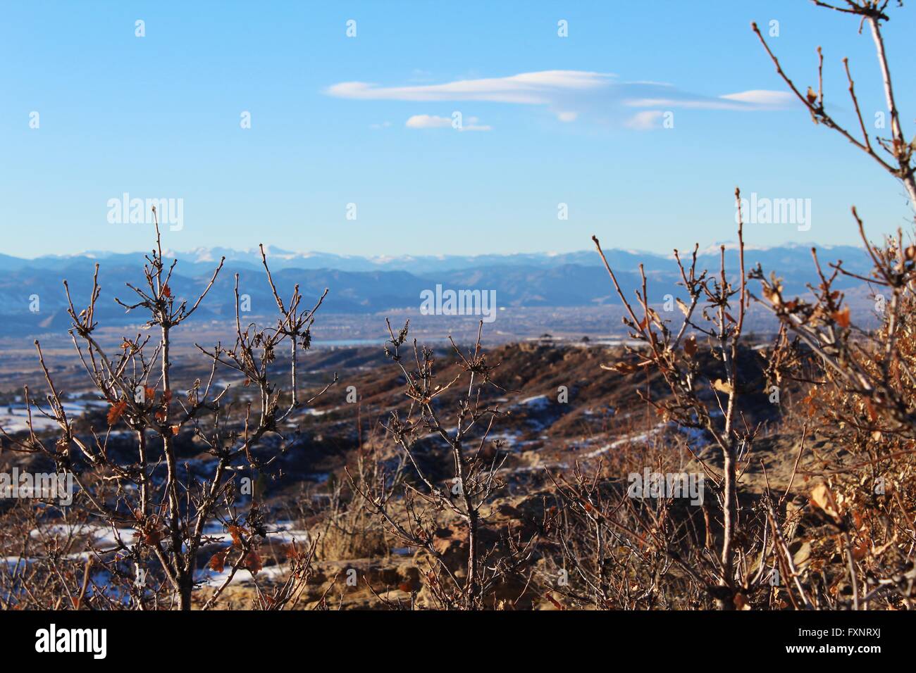 Montagnes du Colorado en hiver Banque D'Images