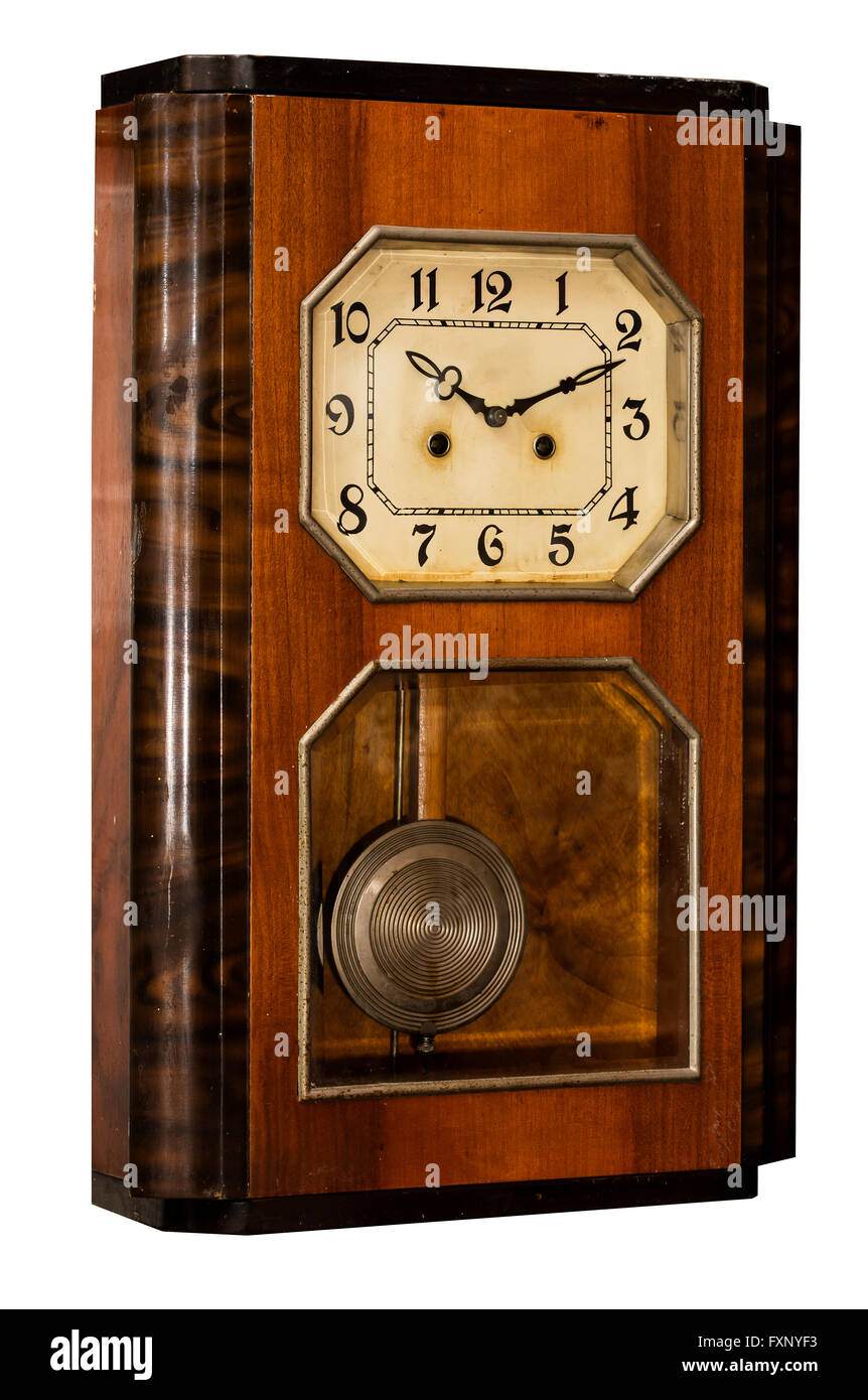 Vintage horloge ancienne pendule avec Photo Stock - Alamy