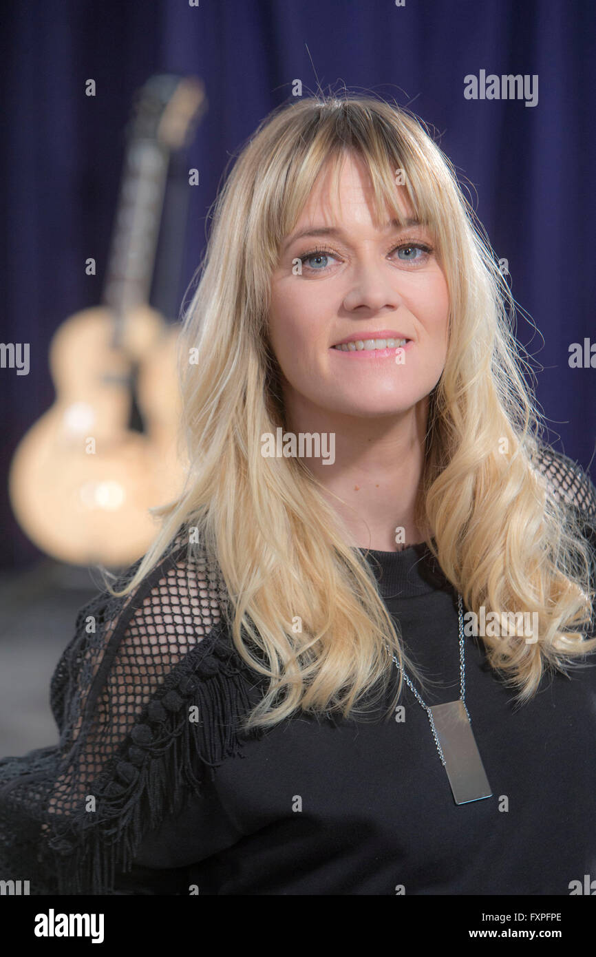 Edith Bowman Disc Jockey Banque D'Images