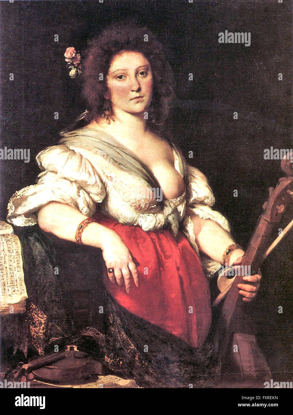 BARBARA STROZZI (1619-1677) Chanteuse et compositeur Baroque Italien Banque D'Images