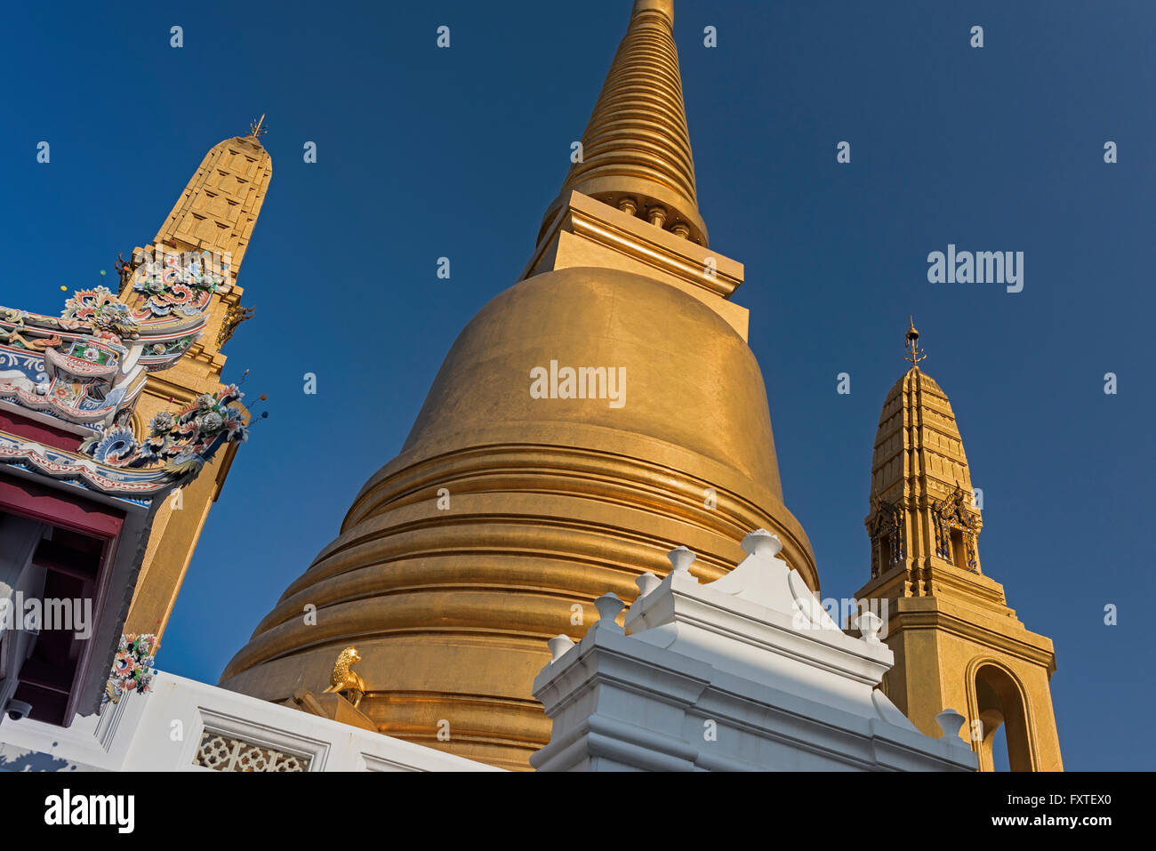 Wat Bowonniwet Thaïlande Bangkok Banglamphu Banque D'Images