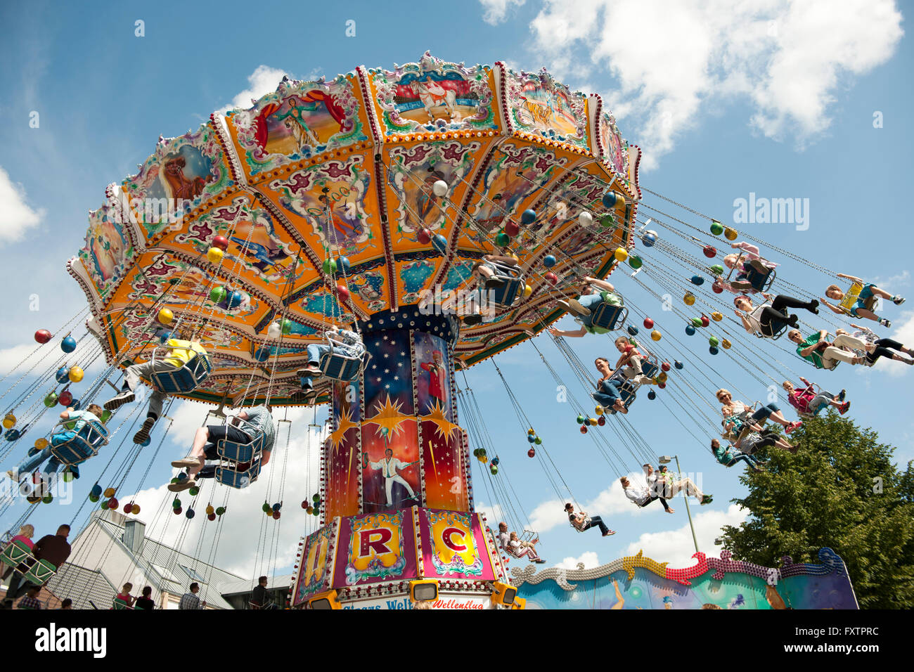 Deutschland, Nordrhein-Westfalen, Paderborn, Libori-Fest Liboriberg, Kirmes am Banque D'Images