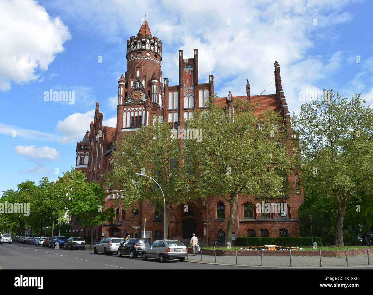 Rathaus, suis Berkaer Stein, Wilmersdorf de Berlin accueille dignement,,, Deutschland Banque D'Images