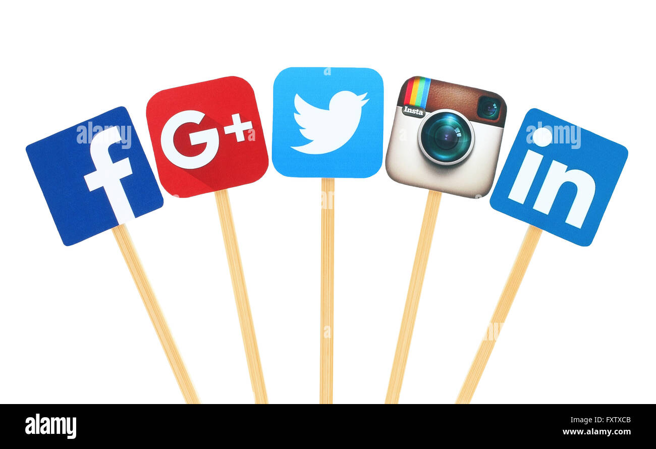 Médias sociaux logo Banque de photographies et d'images à haute résolution  - Alamy