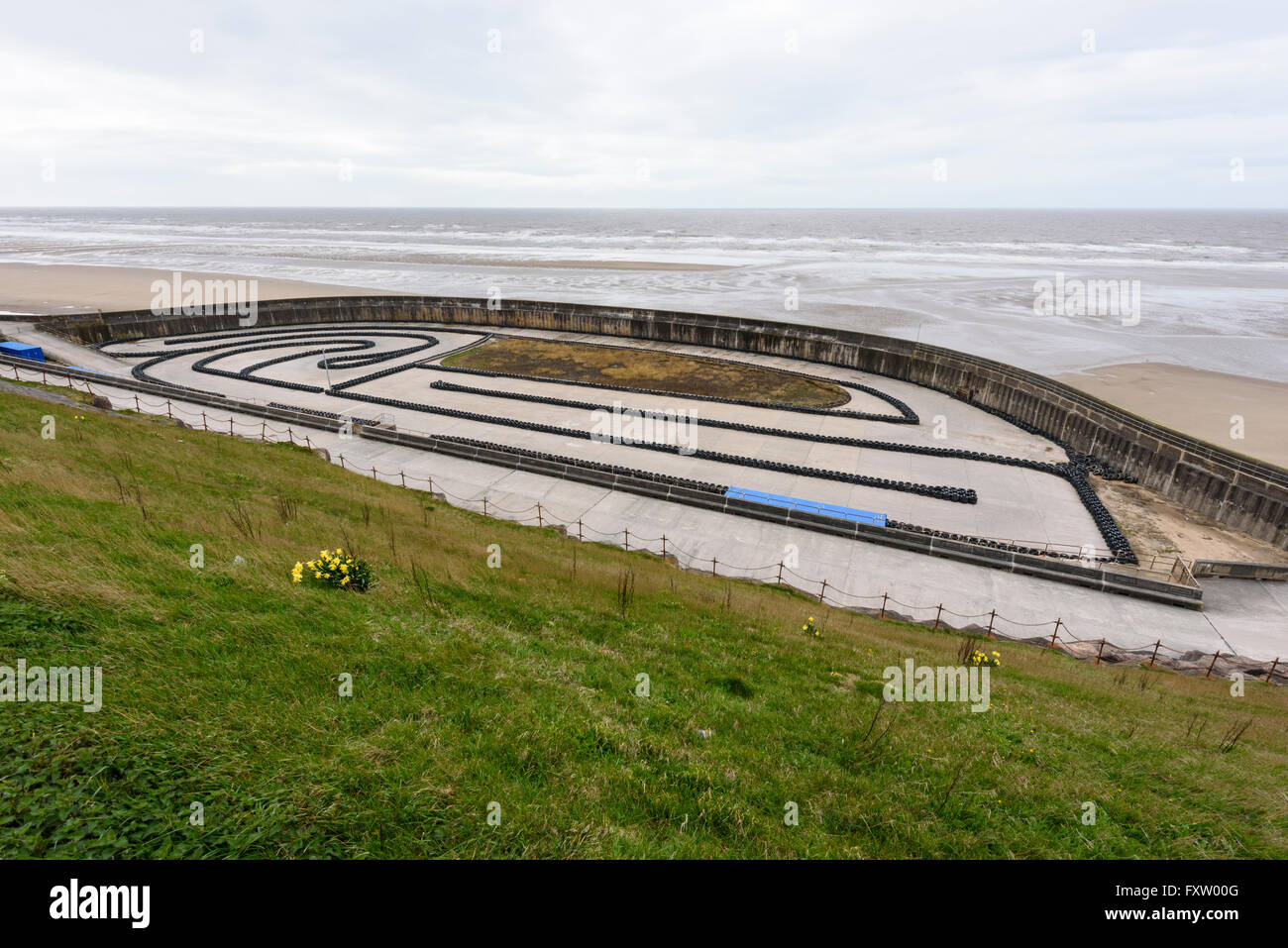 Avis de l'ex-lido blackpool maintenant utilisé comme un rendez-vous sur piste Banque D'Images