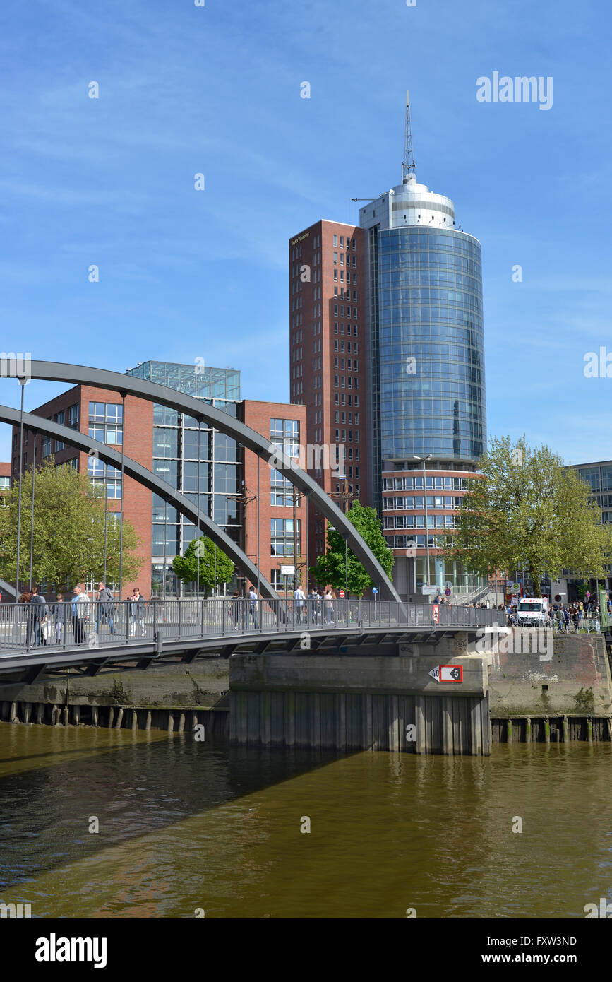 Columbushaus, Hafencity, Hambourg, Allemagne Banque D'Images