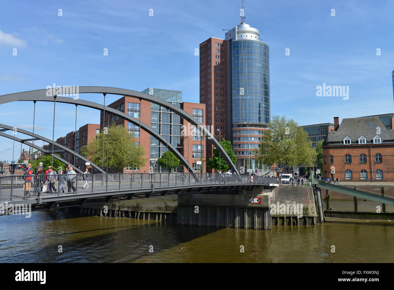 Columbushaus, Hafencity, Hambourg, Allemagne Banque D'Images