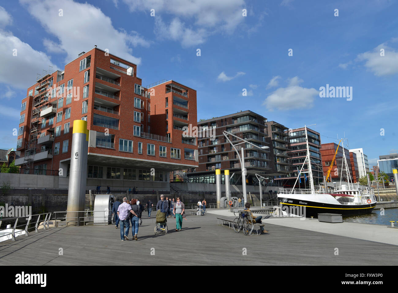 Neubauten, Sandtorhafen, Hafencity, Hambourg, Allemagne Banque D'Images