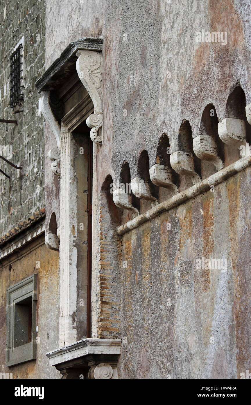 Remparts du Château Saint Ange à Rome, Italie Banque D'Images
